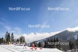 23.02.2019, Seefeld, Austria (AUT): Therese Johaug (NOR), Ingvild Flugstad Oestberg (NOR), Natalia Nepryaeva (RUS), (l-r)  - FIS nordic world ski championships, cross-country, skiathlon women, Seefeld (AUT). www.nordicfocus.com. © Modica/NordicFocus. Every downloaded picture is fee-liable.