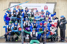 24.02.2019, Seefeld, Austria (AUT): Federico Pellegrino (ITA), Francesco De Fabiani (ITA), (l-r) - FIS nordic world ski championships, cross-country, team sprint, Seefeld (AUT). www.nordicfocus.com. © Modica/NordicFocus. Every downloaded picture is fee-liable.