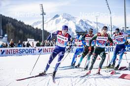 24.02.2019, Seefeld, Austria (AUT): Iivo Niskanen (FIN), Janosch Brugger (GER), Richard Jouve (FRA), Ueli Schnider (SUI), (l-r)  - FIS nordic world ski championships, cross-country, team sprint, Seefeld (AUT). www.nordicfocus.com. © Modica/NordicFocus. Every downloaded picture is fee-liable.