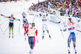 24.02.2019, Seefeld, Austria (AUT): Anamarija Lampic (SLO), Maiken Caspersen Falla (NOR), Maja Dahlqvist (SWE), (l-r)  - FIS nordic world ski championships, cross-country, team sprint, Seefeld (AUT). www.nordicfocus.com. © Modica/NordicFocus. Every downloaded picture is fee-liable.