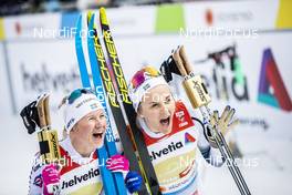 24.02.2019, Seefeld, Austria (AUT): Maja Dahlqvist (SWE), Stina Nilsson (SWE), (l-r)  - FIS nordic world ski championships, cross-country, team sprint, Seefeld (AUT). www.nordicfocus.com. © Modica/NordicFocus. Every downloaded picture is fee-liable.