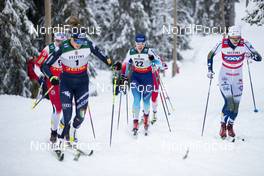 29.11.2019, Ruka, Finland (FIN): Nadine Faehndrich (SUI), Lucia Scardoni (ITA), Stina Nilsson (SWE), (l-r)  - FIS world cup cross-country, individual sprint, Ruka (FIN). www.nordicfocus.com. © Modica/NordicFocus. Every downloaded picture is fee-liable.