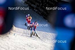 07.12.2019, Lillehammer, Norway (NOR): Iivo Niskanen (FIN), Emil Iversen (NOR), Johannes Hoesflot Klaebo (NOR), (l-r)  - FIS world cup cross-country, skiathlon men, Lillehammer (NOR). www.nordicfocus.com. © Modica/NordicFocus. Every downloaded picture is fee-liable.