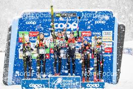 22.12.2019, Planica, Slovenia (SLO): Stina Nilsson (SWE), Jonna Sundling (SWE), Maja Dahlqvist (SWE), Linn Svahn (SWE), Laurien Van Der Graaf (SUI), Nadine Faehndrich (SUI), (l-r)  - FIS world cup cross-country, team sprint, Planica (SLO). www.nordicfocus.com. © Modica/NordicFocus. Every downloaded picture is fee-liable.