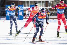 29.12.2019, Lenzerheide, Switzerland (SUI): Federico Pellegrino (ITA), Johannes Hoesflot Klaebo (NOR), (l-r)  - FIS world cup cross-country, tour de ski, individual sprint, Lenzerheide (SUI). www.nordicfocus.com. © Modica/NordicFocus. Every downloaded picture is fee-liable.