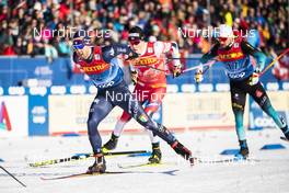 29.12.2019, Lenzerheide, Switzerland (SUI): Federico Pellegrino (ITA), Johannes Hoesflot Klaebo (NOR), (l-r)  - FIS world cup cross-country, tour de ski, individual sprint, Lenzerheide (SUI). www.nordicfocus.com. © Modica/NordicFocus. Every downloaded picture is fee-liable.