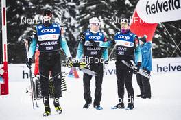 27.12.2019, Lenzerheide, Switzerland (SUI): Lucas Chanavat (FRA), Jean Gaillard (FRA), Richard Jouve (FRA), (l-r)  - FIS world cup cross-country, tour de ski, training, Lenzerheide (SUI). www.nordicfocus.com. © Modica/NordicFocus. Every downloaded picture is fee-liable.