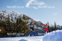 31.12.2019, Toblach, Italy (ITA): Adam Fellner (CZE), Jan Thomas Jenssen (NOR), (l-r)  - FIS world cup cross-country, tour de ski, 10km women, Toblach (ITA). www.nordicfocus.com. © Modica/NordicFocus. Every downloaded picture is fee-liable.