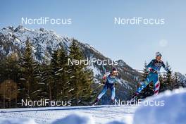 31.12.2019, Toblach, Italy (ITA): Jason Rueesch (SUI), David Norris (USA), (l-r)  - FIS world cup cross-country, tour de ski, 10km women, Toblach (ITA). www.nordicfocus.com. © Modica/NordicFocus. Every downloaded picture is fee-liable.