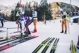 30.12.2019, Toblach, Italy (ITA): Sebastian Eisenlauer (GER), Janosch Brugger (GER), (l-r)  - FIS world cup cross-country, tour de ski, training, Toblach (ITA). www.nordicfocus.com. © Modica/NordicFocus. Every downloaded picture is fee-liable.