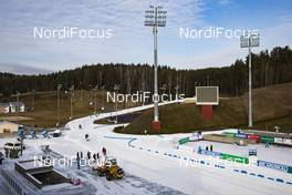 25.02.2020, Minsk-Raubichi, Belarus (BLR): Event Feature: The venue is getting ready for the IBU Open European Championships - IBU Open European Championships Biathlon, training, Minsk-Raubichi (BLR). www.nordicfocus.com. © Manzoni/NordicFocus. Every downloaded picture is fee-liable.