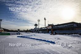 25.02.2020, Minsk-Raubichi, Belarus (BLR): Event Feature: The venue is getting ready for the IBU Open European Championships - IBU Open European Championships Biathlon, training, Minsk-Raubichi (BLR). www.nordicfocus.com. © Manzoni/NordicFocus. Every downloaded picture is fee-liable.