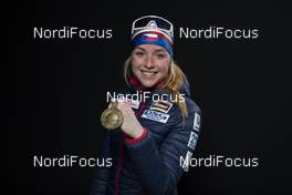 13.02.2020, Antholz, Italy (ITA): Marketa Davidova (CZE) - IBU World Championships Biathlon, medals, Antholz (ITA). www.nordicfocus.com. © Manzoni/NordicFocus. Every downloaded picture is fee-liable.