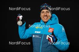 15.02.2020, Antholz, Italy (ITA): Quentin Fillon Maillet (FRA) - IBU World Championships Biathlon, medals, Antholz (ITA). www.nordicfocus.com. © Manzoni/NordicFocus. Every downloaded picture is fee-liable.