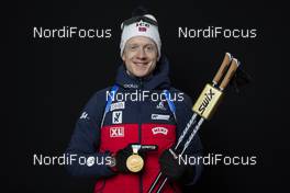 13.02.2020, Antholz, Italy (ITA): Johannes Thingnes Boe (NOR) - IBU World Championships Biathlon, medals, Antholz (ITA). www.nordicfocus.com. © Manzoni/NordicFocus. Every downloaded picture is fee-liable.