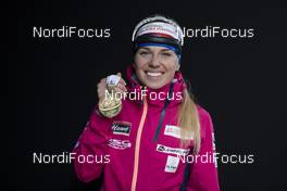 13.02.2020, Antholz, Italy (ITA): Eva Puskarcikova (CZE) - IBU World Championships Biathlon, medals, Antholz (ITA). www.nordicfocus.com. © Manzoni/NordicFocus. Every downloaded picture is fee-liable.