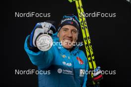 15.02.2020, Antholz, Italy (ITA): Quentin Fillon Maillet (FRA) - IBU World Championships Biathlon, medals, Antholz (ITA). www.nordicfocus.com. © Manzoni/NordicFocus. Every downloaded picture is fee-liable.