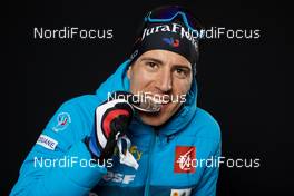 15.02.2020, Antholz, Italy (ITA): Quentin Fillon Maillet (FRA) - IBU World Championships Biathlon, medals, Antholz (ITA). www.nordicfocus.com. © Manzoni/NordicFocus. Every downloaded picture is fee-liable.