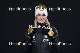 14.02.2020, Antholz, Italy (ITA): Marte Olsbu Roeiseland (NOR) - IBU world championships biathlon, medals, Antholz (ITA). www.nordicfocus.com. © Manzoni/NordicFocus. Every downloaded picture is fee-liable.