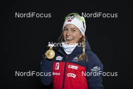 13.02.2020, Antholz, Italy (ITA): Tiril Eckhoff (NOR) - IBU World Championships Biathlon, medals, Antholz (ITA). www.nordicfocus.com. © Manzoni/NordicFocus. Every downloaded picture is fee-liable.