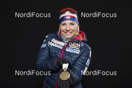 14.02.2020, Antholz, Italy (ITA): Lucie Charvatova (CZE) - IBU world championships biathlon, medals, Antholz (ITA). www.nordicfocus.com. © Manzoni/NordicFocus. Every downloaded picture is fee-liable.