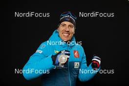 15.02.2020, Antholz, Italy (ITA): Quentin Fillon Maillet (FRA) - IBU World Championships Biathlon, medals, Antholz (ITA). www.nordicfocus.com. © Manzoni/NordicFocus. Every downloaded picture is fee-liable.