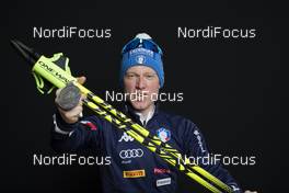 13.02.2020, Antholz, Italy (ITA): Lukas Hofer (ITA) - IBU World Championships Biathlon, medals, Antholz (ITA). www.nordicfocus.com. © Manzoni/NordicFocus. Every downloaded picture is fee-liable.