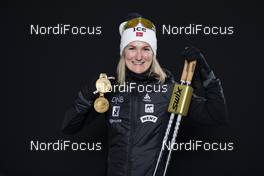 14.02.2020, Antholz, Italy (ITA): Marte Olsbu Roeiseland (NOR) - IBU world championships biathlon, medals, Antholz (ITA). www.nordicfocus.com. © Manzoni/NordicFocus. Every downloaded picture is fee-liable.