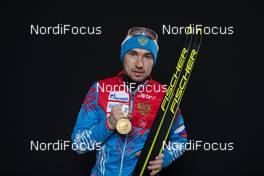 15.02.2020, Antholz, Italy (ITA): Alexander Loginov (RUS) - IBU World Championships Biathlon, medals, Antholz (ITA). www.nordicfocus.com. © Manzoni/NordicFocus. Every downloaded picture is fee-liable.