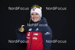 13.02.2020, Antholz, Italy (ITA): Marte Olsbu Roeiseland (NOR) - IBU World Championships Biathlon, medals, Antholz (ITA). www.nordicfocus.com. © Manzoni/NordicFocus. Every downloaded picture is fee-liable.