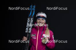 13.02.2020, Antholz, Italy (ITA): Eva Puskarcikova (CZE) - IBU World Championships Biathlon, medals, Antholz (ITA). www.nordicfocus.com. © Manzoni/NordicFocus. Every downloaded picture is fee-liable.