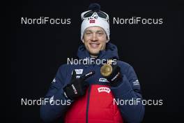 13.02.2020, Antholz, Italy (ITA): Tarjei Boe (NOR) - IBU World Championships Biathlon, medals, Antholz (ITA). www.nordicfocus.com. © Manzoni/NordicFocus. Every downloaded picture is fee-liable.