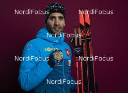 15.02.2020, Antholz, Italy (ITA): Martin Fourcade (FRA) - IBU World Championships Biathlon, medals, Antholz (ITA). www.nordicfocus.com. © Manzoni/NordicFocus. Every downloaded picture is fee-liable.