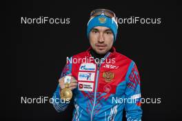 15.02.2020, Antholz, Italy (ITA): Alexander Loginov (RUS) - IBU World Championships Biathlon, medals, Antholz (ITA). www.nordicfocus.com. © Manzoni/NordicFocus. Every downloaded picture is fee-liable.