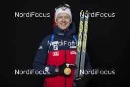 13.02.2020, Antholz, Italy (ITA): Johannes Thingnes Boe (NOR) - IBU World Championships Biathlon, medals, Antholz (ITA). www.nordicfocus.com. © Manzoni/NordicFocus. Every downloaded picture is fee-liable.