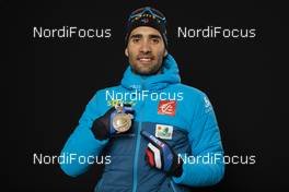 15.02.2020, Antholz, Italy (ITA): Martin Fourcade (FRA) - IBU World Championships Biathlon, medals, Antholz (ITA). www.nordicfocus.com. © Manzoni/NordicFocus. Every downloaded picture is fee-liable.