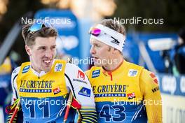 05.01.2020, Val di Fiemme, Italy (ITA): Calle Halfvarsson (NOR), Sebastian Eisenlauer (GER), (l-r)  - FIS world cup cross-country, tour de ski, final climb men, Val di Fiemme (ITA). www.nordicfocus.com. © Modica/NordicFocus. Every downloaded picture is fee-liable.