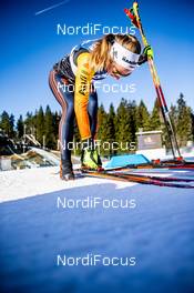 28.02.2020, Lahti Finland (FIN):  Pia Fink (GER) - FIS world cup cross-country, training, Lahti (FIN). www.nordicfocus.com. © Modica/NordicFocus. Every downloaded picture is fee-liable.