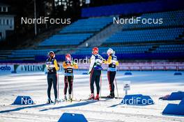 28.02.2020, Lahti Finland (FIN): Laura Gimmler (GER), Victoria Carl (GER), Katharina Hennig (GER), (l-r)  - FIS world cup cross-country, training, Lahti (FIN). www.nordicfocus.com. © Modica/NordicFocus. Every downloaded picture is fee-liable.