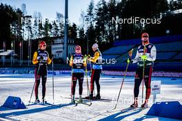 28.02.2020, Lahti Finland (FIN): Laura Gimmler (GER), Victoria Carl (GER), Katharina Hennig (GER), (l-r)  - FIS world cup cross-country, training, Lahti (FIN). www.nordicfocus.com. © Modica/NordicFocus. Every downloaded picture is fee-liable.