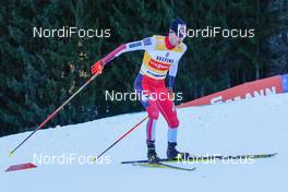 10.01.2020, Val di Fiemme, Italy (ITA): Jarl Magnus Riiber (NOR) - FIS world cup nordic combined, individual gundersen HS104/10km, Val di Fiemme (ITA). www.nordicfocus.com. © Volk/NordicFocus. Every downloaded picture is fee-liable.