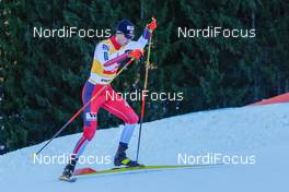 10.01.2020, Val di Fiemme, Italy (ITA): Jarl Magnus Riiber (NOR) - FIS world cup nordic combined, individual gundersen HS104/10km, Val di Fiemme (ITA). www.nordicfocus.com. © Volk/NordicFocus. Every downloaded picture is fee-liable.