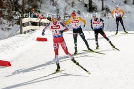 01.02.2020, Seefeld, Austria (AUT): Joergen Graabak (NOR), Eric Frenzel (GER) (l-r)  - FIS world cup nordic combined, individual gundersen HS109/10km, Seefeld (AUT). www.nordicfocus.com. © Volk/NordicFocus. Every downloaded picture is fee-liable.