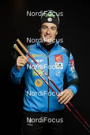 10.12.2020, Davos, Switzerland, (SUI): Lucas Chanavat (FRA) - FIS world cup cross-country, photoshooting, Davos (SUI). www.nordicfocus.com. © Modica/NordicFocus. Every downloaded picture is fee-liable.