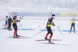 06.01.2021, Oberhof, Germany (GER): Scott Gow (CAN), Christian Gow (CAN), (l-r) -  IBU World Cup Biathlon, training, Oberhof (GER). www.nordicfocus.com. © Manzoni/NordicFocus. Every downloaded picture is fee-liable.