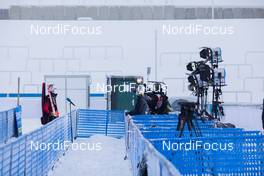 07.01.2021, Oberhof, Germany (GER): Feature: Overview over the mixed zone -  IBU World Cup Biathlon, training, Oberhof (GER). www.nordicfocus.com. © Manzoni/NordicFocus. Every downloaded picture is fee-liable.