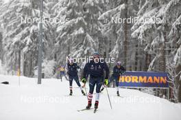 07.01.2021, Oberhof, Germany (GER): Event Feature: US team staff competes on the track -  IBU World Cup Biathlon, training, Oberhof (GER). www.nordicfocus.com. © Manzoni/NordicFocus. Every downloaded picture is fee-liable.