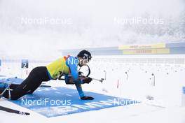 06.01.2021, Oberhof, Germany (GER): Simon Desthieux (FRA) -  IBU World Cup Biathlon, training, Oberhof (GER). www.nordicfocus.com. © Manzoni/NordicFocus. Every downloaded picture is fee-liable.