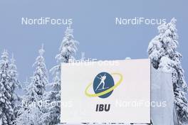 07.01.2021, Oberhof, Germany (GER): Event Feature: IBU logo on the screen -  IBU World Cup Biathlon, training, Oberhof (GER). www.nordicfocus.com. © Manzoni/NordicFocus. Every downloaded picture is fee-liable.