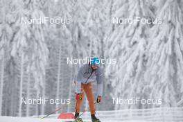 07.01.2021, Oberhof, Germany (GER): German coach competes on the track -  IBU World Cup Biathlon, training, Oberhof (GER). www.nordicfocus.com. © Manzoni/NordicFocus. Every downloaded picture is fee-liable.